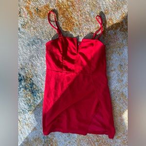 Mini red dress